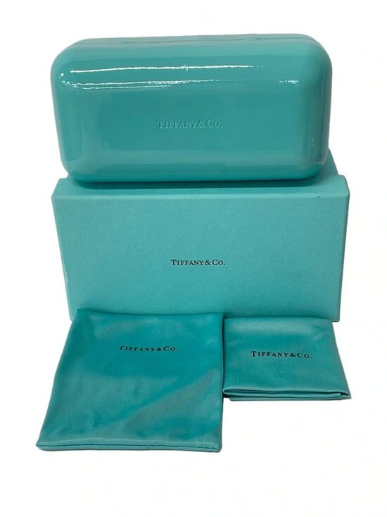 TIFFANY&Co. TF4112-F Dark Navy Black Light Blue Plastic Sunglasses main image 4